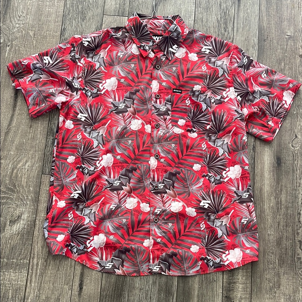 Snap-on Floral Men's Casual Shirt